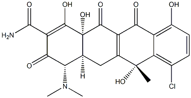 (4S)-7-Chloro-4β-(dimethylamino)-1,4,4aβ,5,6,11,12,12aβ-octahydro-3,6,10,12a-tetrahydroxy-6α-methyl-1,11,12-trioxo-2-naphthacenecarboxamide