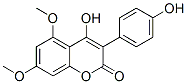 4-Hydroxy-3-(p-hydroxyphenyl)-5,7-dimethoxy-2H-1-benzopyran-2-one