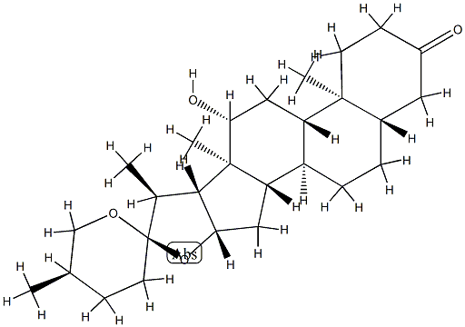 (25R)-12β-Hydroxy-5α-spirostan-3-one