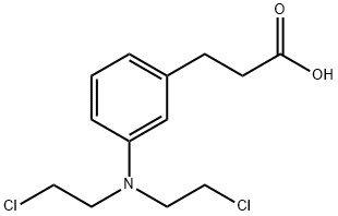 3-[3-[bis(2-chloroethyl)amino]phenyl]propanoic acid