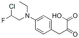 3-[4-(2-chloroethyl-(2-fluoroethyl)amino)phenyl]-2-oxo-propanoic acid