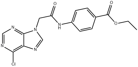 ethyl 4-[[2-(6-chloropurin-9-yl)acetyl]amino]benzoate