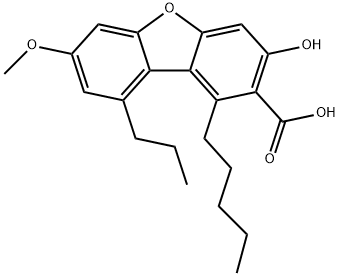 3-Hydroxy-7-methoxy-1-pentyl-9-propyl-2-dibenzofurancarboxylic acid