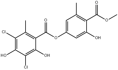 3,5-Dichloro-2,4-dihydroxy-6-methylbenzoic acid 3-hydroxy-4-(methoxycarbonyl)-5-methylphenyl ester