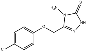 3H-1,2,4-三唑-3-硫酮,2,4-二氢-4-氨基-5-((4-氯苯氧基)甲基)-