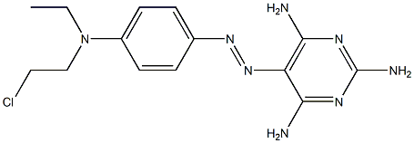 5-[[p-[(2-Chloroethyl)ethylamino]phenyl]azo]pyrimidine-2,4,6-triamine