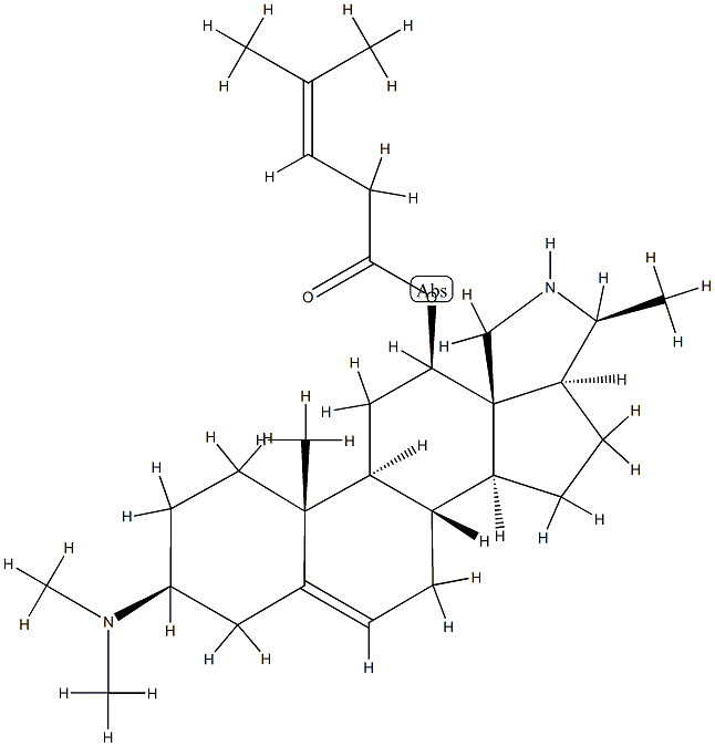 3β-(Dimethylamino)-23-norconanin-5-en-12β-ol 4-methyl-3-pentenoate
