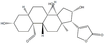 19-Oxo-3β,14,16β-trihydroxy-5β-card-20(22)-enolide