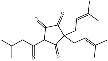 3,3-Bis(3-methyl-2-butenyl)-5-(3-methyl-1-oxobutyl)-1,2,4-cyclopentanetrione
