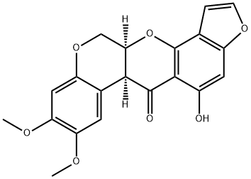 [6aS,(+)]-12,12aα-Dihydro-5-hydroxy-8,9-dimethoxy-[1]benzopyrano[3,4-b]furo[3,2-h][1]benzopyran-6(6aαH)-one
