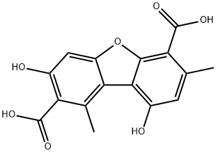 3,9-Dihydroxy-1,7-dimethyl-2,6-dibenzofurandicarboxylic acid