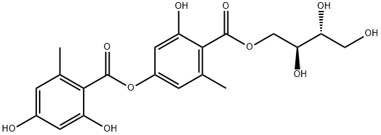 2,4-Dihydroxy-6-methylbenzoic acid 3-hydroxy-5-methyl-4-[[(2R,3S)-2,3,4-trihydroxybutoxy]carbonyl]phenyl ester
