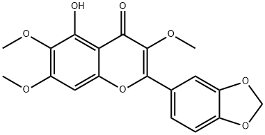 5-Hydroxy-3,6,7-trimethoxy-3',4'-methylenedioxyflavone