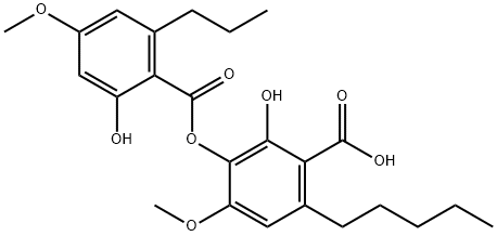 2-Hydroxy-3-(2-hydroxy-4-methoxy-6-propylbenzoyloxy)-4-methoxy-6-pentylbenzoic acid