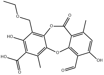 9-ethoxymethyl-4-formyl-3,8-dihydroxy-1,6-dimethyl-11-oxodibenzo[b,e][1,4]dioxepin-7-carboxylic acid