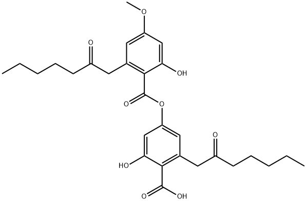 2-Hydroxy-4-[[2-hydroxy-4-methoxy-6-(2-oxoheptyl)benzoyl]oxy]-6-(2-oxoheptyl)benzoic acid