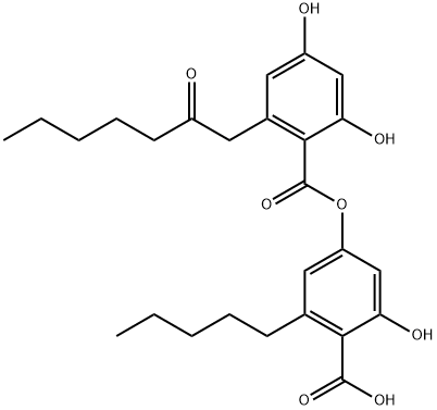 4-[2-(2-Oxoheptyl)-4,6-dihydroxybenzoyloxy]-6-pentylsalicylic acid
