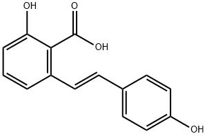 2-Hydroxy-6-[2-(4-hydroxyphenyl)vinyl]benzoic acid