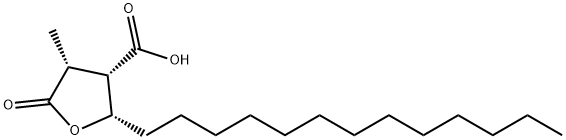 (2S)-Tetrahydro-4β-methyl-5-oxo-2-tridecyl-3β-furancarboxylic acid