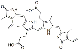 3-[2-[(Z)-[(5Z)-3-(2-carboxyethyl)-5-[(4-ethenyl-3-methyl-5-oxo-pyrrol -2-yl)methylidene]-4-methyl-pyrrol-2-ylidene]methyl]-5-[(Z)-(3-ethenyl -4-methyl-5-oxo-pyrrol-2-ylidene)methyl]-4-methyl-1H-pyrrol-3-yl]propa noic acid