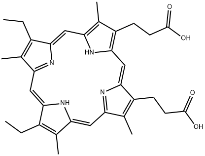 7,12-diethyl-3,8,13,17-tetramethyl-21H,23H-porphine-2,18-dipropionic acid