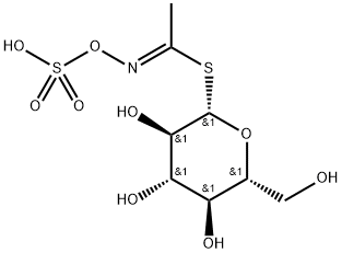 (2R,3R,4S,5R,6S)-3,4,5-trihydroxy-2-(hydroxymethyl)-6-(C-methyl-N-sulf onatooxy-carbonimidoyl)sulfanyl-oxane