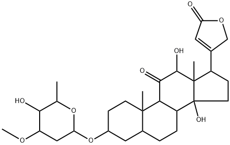 3β-[(3-O-Methyl-2,6-dideoxy-β-D-xylo-hexopyranosyl)oxy]-12β,14-dihydroxy-11-oxo-5β-card-20(22)-enolide