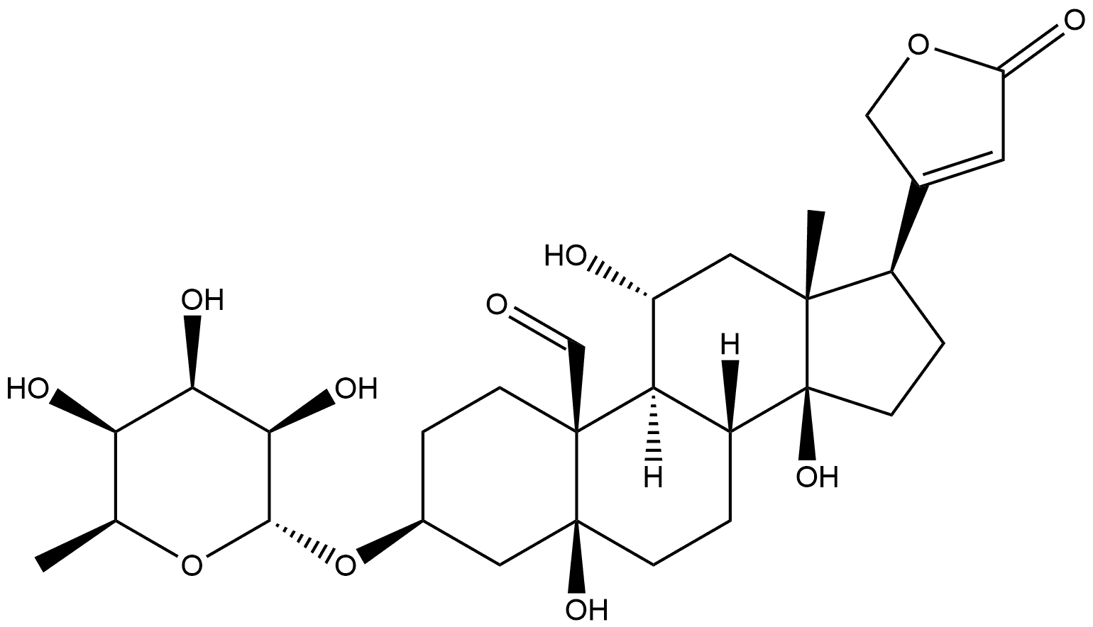 3β-[(6-Deoxy-α-L-talopyranosyl)oxy]-5,11α,14-trihydroxy-19-oxo-5β-card-20(22)-enolide