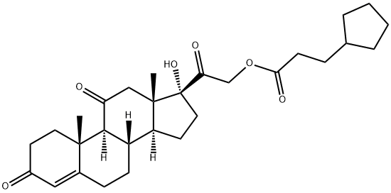 17,20-dihydroxypregn-4-ene-3,11,20-trione 20-(3-cyclopentylpropionate)