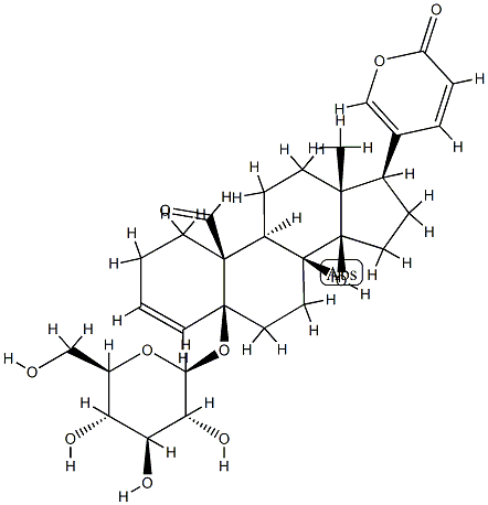 5-(β-D-Glucopyranosyloxy)-14-hydroxy-19-oxo-5β-bufa-3,20,22-trienolide