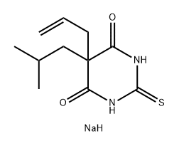 sodium 5-(2-methylpropyl)-6-oxo-5-prop-2-enyl-2-sulfanylidene-pyrimidin-4-olate