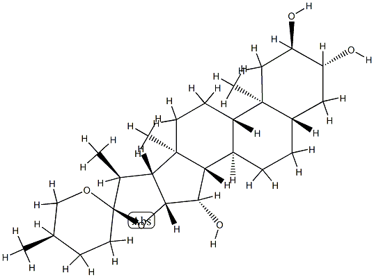 (25R)-5α-Spirostane-2α,3β,15β-triol
