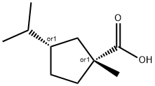 Cyclopentanecarboxylic acid, 1-methyl-3-(1-methylethyl)-, cis-