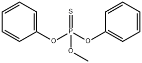Phosphorothioic acid O-methyl O,O-diphenyl ester
