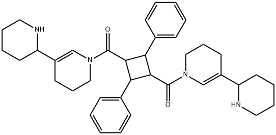 1,1'-[(2,4-Diphenyl-1,3-cyclobutanediyl)dicarbonyl]bis[1,2,3,4-tetrahydro-5-(2-piperidinyl)pyridine]