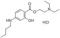 2-(diethylamino)ethyl 4-(butylamino)salicylate monohydrochloride