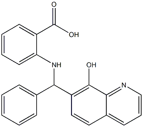 2-[[(8-Hydroxy-7-quinolinyl)(phenyl)methyl]amino]benzoic acid