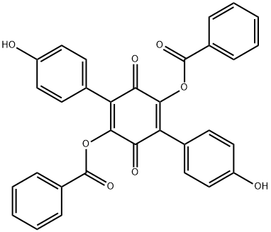 2,5-Bis(benzoyloxy)-3,6-bis(4-hydroxyphenyl)-2,5-cyclohexadiene-1,4-dione
