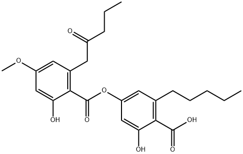 4-[2-(2-Oxopentyl)-4-methoxy-6-hydroxybenzoyloxy]-6-pentylsalicylic acid
