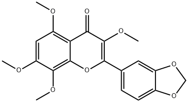 2-(1,3-Benzodioxol-5-yl)-3,5,7,8-tetramethoxy-4H-1-benzopyran-4-one