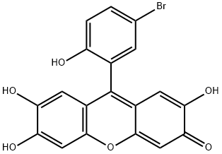 2,6,7-Trihydroxy-9-(2-hydroxy-5-bromophenyl)-3H-xanthene-3-one