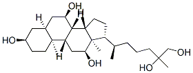 (3R,5S,7R,8S,9S,10S,12S,13R,14S,17R)-17-[(2R)-6,7-dihydroxy-6-methyl-heptan-2-yl]-10,13-dimethyl-2,3,4,5,6,7,8,9,11,12,14,15,16,17-tetradecahydro-1H-cyclopenta[a]phenanthrene-3,7,12-triol