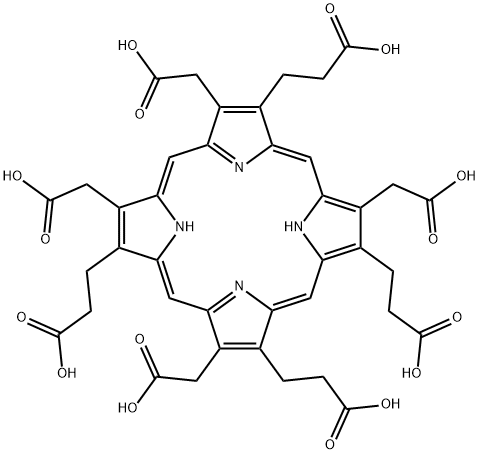 3,8,13,17-tetrakis(carboxymethyl)-21H,23H-Porphine-2,7,12,18-tetrapropanoic acid