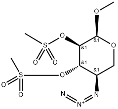 Methyl 4-azido-2-O,3-O-bis(methylsulfonyl)-4-deoxy-α-D-xylopyranoside