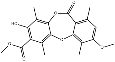 1,4,6,9-Tetramethyl-3-methoxy-8-hydroxy-11-oxo-11H-dibenzo[b,e][1,4]dioxepin-7-carboxylic acid methyl ester