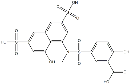 N-methyl-N-(3-carboxy-4-hydroxyphenylsulfonyl)-1-amino-8-hydroxy-3,6-naphthalenedisulfonic acid