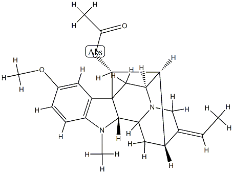 (17R,19E)-19,20-Didehydro-10-methoxyajmalan-17-ol acetate