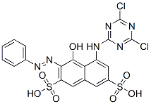 5-[(4,6-dichloro-1,3,5-triazin-2-yl)amino]-4-hydroxy-3-(phenylazo)naphthalene-2,7-disulphonic acid