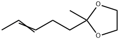 1,3-Dioxolane,  2-methyl-2-(3-pentenyl)-  (7CI,8CI,9CI)