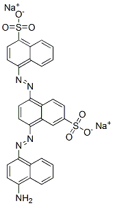 4-[[4-[(4-Amino-1-naphtyl)azo]-6-sulfo-1-naphtyl]azo]-1-naphthalenesulfonic acid disodium salt